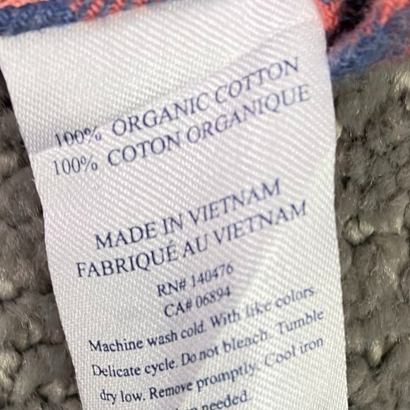 NWOT Faherty Flannel Shirt Men's Medium Red Blue Stretch Organic Cotton Seaview - Picture 7 of 14